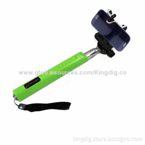 Bluetooth extensible monopod for iOS and Android cellphone and pad